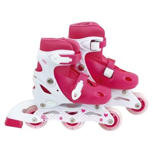 Patins Roller Row Infantil Regulável Do 30 A 33 Mor Cor:rosa Rosa