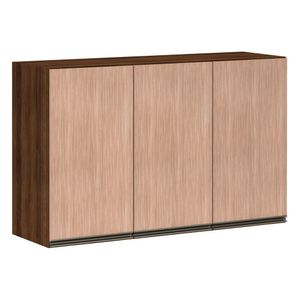 Armário Para Cozinha 120 Cm 3 Portas Dourado Com Cumaru