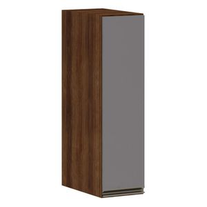 Armário Para Cozinha 20 Cm 1 Porta Dourado Com Cinza Puro