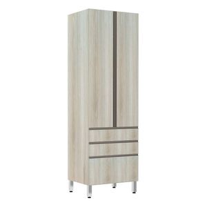 Paneleiro 70Cm 2 Portas 2 Gavetas 1 Gavetão Luci Legno Crema