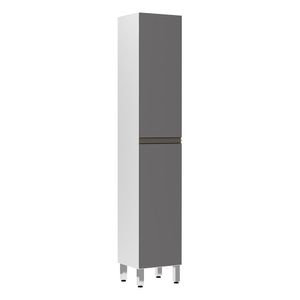 Paneleiro Perola 40 Cm Raso Branco Polar Com Cinza Puro