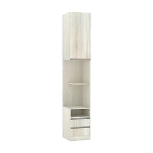 Mesa De Cabeceira Direito 2 Gavetas Prime Plus Legno Crema