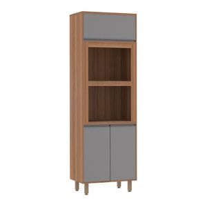 Paneleiro 70 Cm Duplo Nicho De Abrir Basculante 1 Prateleira