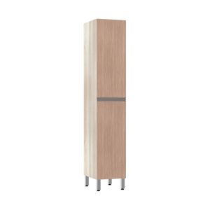 Paneleiro Luciane 40Cm 2 Portas Luci Legno Crema Com Cumaru