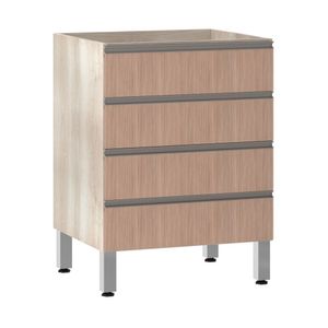 Balcão Sem Tampo 60cm Luci Legno Crem e Cumaru