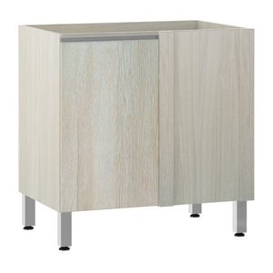 Balcão Sem Tampo De Canto Reto Luciane 80cm Lis Legno Crema