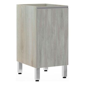 Balcão Sem Tampo 40cm Lis Legno Crem e Concreto