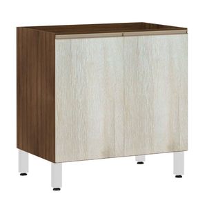 Balcão Sem Tampo 80cm Jade Com Legno Crema