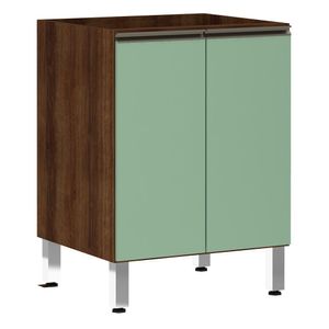 Balcão Sem Tampo 60cm Jade Com Verde Jade