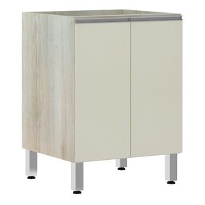 Balcão Sem Tampo 60cm Lis Legno Crem e Kashmir
