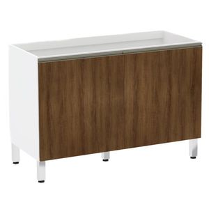 Balcão De Pia Sem Tamp 120cm Branco Com