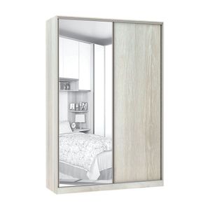 Guarda-roupa Solteiro 2 Portas De Correr 160 Cm Legno Crema
