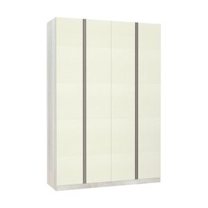 Guarda-roupa 4 Portas 160 Cm Legno Crema Com Kashmir