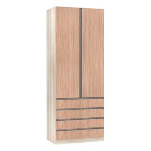 Guarda-roupa Solteiro 2 Portas 90 Cm Cumaru