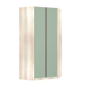 Guarda-roupa Solteiro Canto 2 Portas Verde Jade