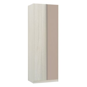 Guarda-roupa Canto 1 Porta 80 Cm Legno Crema Com Connect