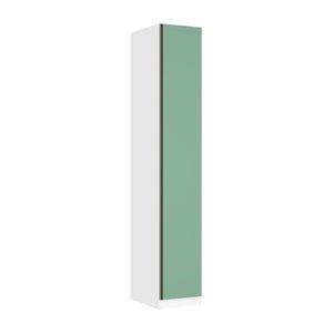 Guarda Roupa Modulado 1 Porta 40cm Branco Ff Com Verde Jade