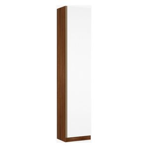 Guarda Roupa Sapateira 1 Porta 50cm Dourado Com Branco Mat