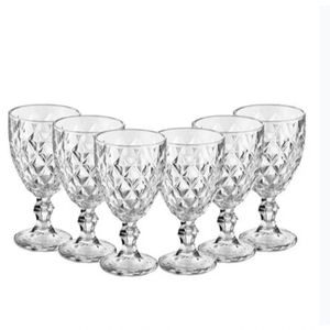 Jogo 6 Taças Vidro Cristal 235ml