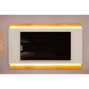 Painel Home Para Tv Até 75 Polegadas Nadine Com Led 219x136cm Bali-cedro - Dj Móveis