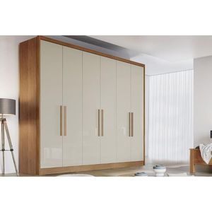 Guarda Roupa 6 Portas E 8 Gavetas New Vértice-messina Cumaru-fendi