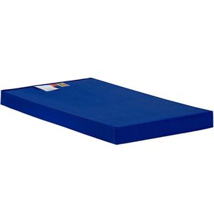 Colchão Solteiro Espuma D23 Hospitalar Impermeável Cristal Napa Azul (88x188x12) - Polar