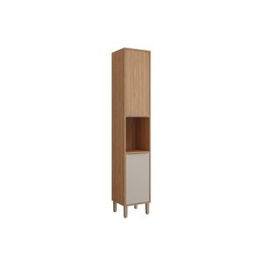 Módulo Cozinha Mgm Divina Paneleiro C- 2 Portas E 1 Nicho P- Forno 37 Cm Freijo-off White-mgm