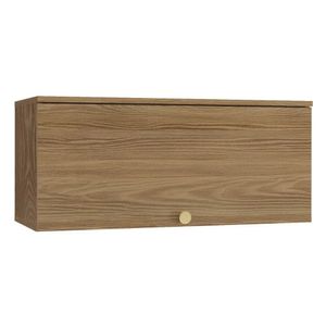 Armário De Geladeira P- Cozinha Botanic M637 C- 1 Porta Basculante 80cm Nogueira - Kappesberg