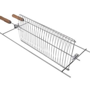 Grelha Giratoria Menor De Aço 80 Cm X 26 Cm Aço