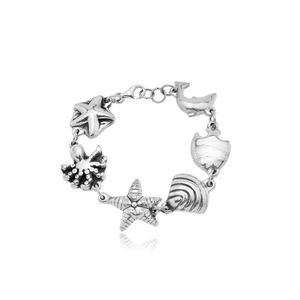 Pulseira Eletroformação Linha Mar Prata De Bali 925