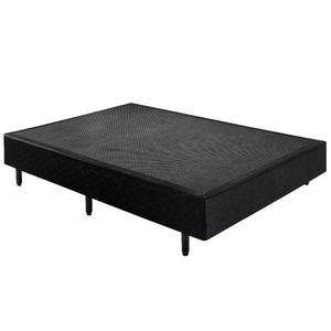 Cama Box Base Universal Casal Preta (138x188x25) - Plumatex