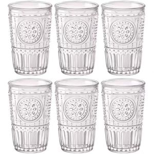 Conjunto De Copos Luigi Bormioli Cooler Romantic 475 Ml Transparente
