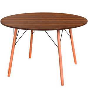 Mesa De Jantar Redonda Eames Eiffel 120cm - Pau Ferro