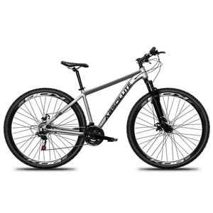 Bicicleta Aro 29 Absolute Nero 5 Alumínio 27v K7 Freio Disco Mecânico Garfo Suspensão - Cinza Tam.23