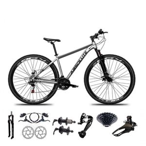 Bicicleta Aro 29 Absolute Nero 5 Freio Hidráulico K7 27v Garfo Com Trava - Cinza Tam.23
