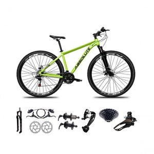 Bicicleta Aro 29 Absolute Nero 5 Freio Hidráulico K7 27v Garfo Com Trava - Verde Tam.15