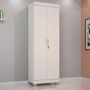 Armário Multiuso Mucuri Candian Com Chave Jcm Branco