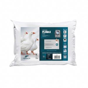 Travesseiro Plumax Percal Alto 17cm 50x70cm Fibrasca Branco