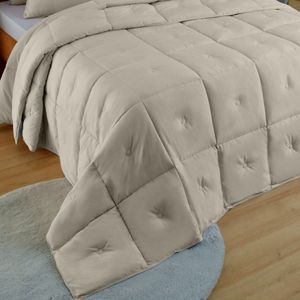 Edredom Diamond Toque De Plumas Appel Camurça - Casal