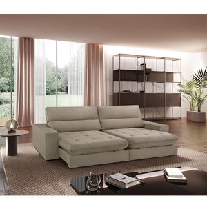 Sofá Aspem Veludo 02 Módulos De 100m B25cm Meu Sofá Online B002 Veludo Capuccino
