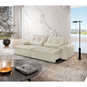 Sofá Parma Linho 02 Módulos De 90cm B25cm Meu Sofá Online A302 Linho Branco
