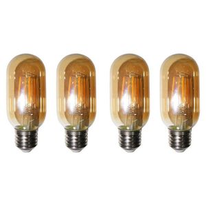 Lampadas De Led Kit 4 30w Multi Filamento Bivolt Iluminação Vintage Retro
