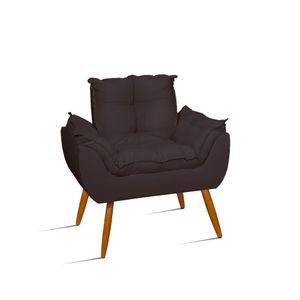Cadeira Estofada Quarto Recepção Sala- Jl Decor Cor:cinza