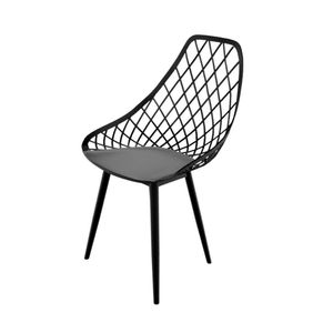 Conjunto Com 4 Cadeiras De Jantar Seatco Kayla Garden Com Pé Preto