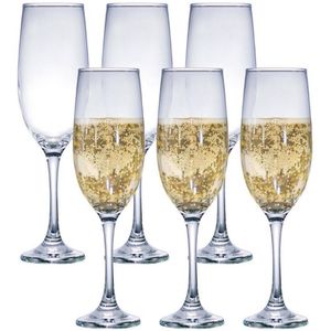 Conjunto De Taças Para Champanhe Ruvolo One 200 Ml 6 Peças Transparente
