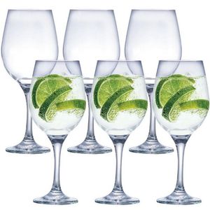 Conjunto De Taças Para água Ruvolo One 490 Ml 6 Peças Transparente