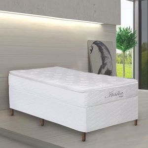 Cama Box Umaflex Itália Com Pillow Top E Molas Ensacadas Branco