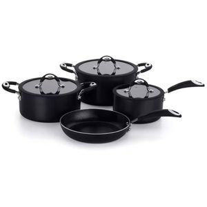 Conjunto De Panelas 4 Peças Multiflon Dom Antiaderente Preto