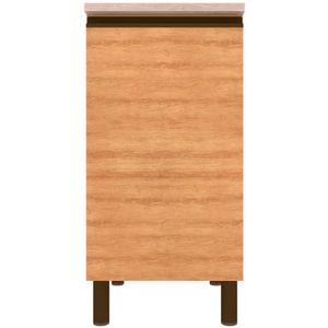 Balcão Cristal Mdp 15 Mm Com 1 Porta E 1 Prateleira Bartira Lâmina Mel