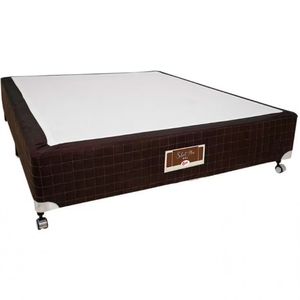 Base Box De Casal Castor Sellect P Com Revestimento Marrom